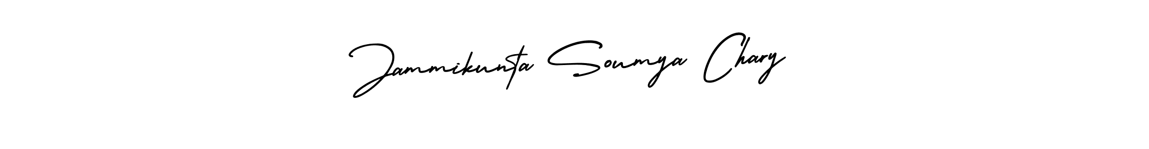 How to make Jammikunta Soumya Chary signature? AmerikaSignatureDemo-Regular is a professional autograph style. Create handwritten signature for Jammikunta Soumya Chary name. Jammikunta Soumya Chary signature style 3 images and pictures png
