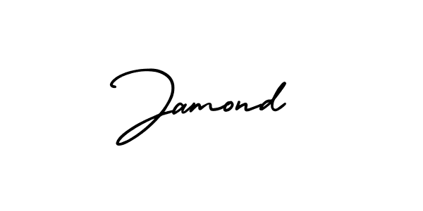 AmerikaSignatureDemo-Regular is a professional signature style that is perfect for those who want to add a touch of class to their signature. It is also a great choice for those who want to make their signature more unique. Get Jamond name to fancy signature for free. Jamond signature style 3 images and pictures png