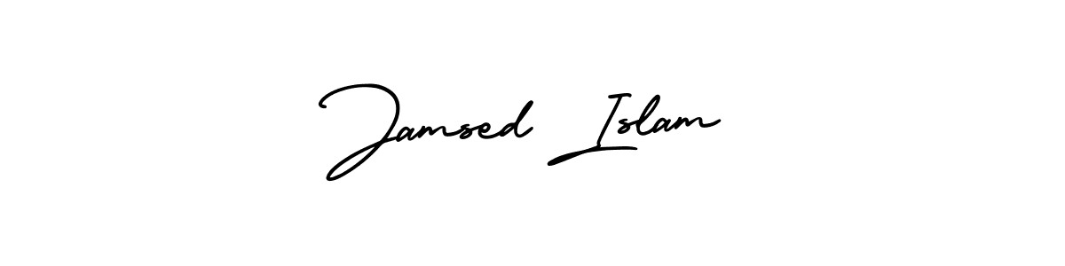 Also we have Jamsed Islam name is the best signature style. Create professional handwritten signature collection using AmerikaSignatureDemo-Regular autograph style. Jamsed Islam signature style 3 images and pictures png