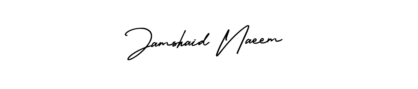 How to Draw Jamshaid Naeem signature style? AmerikaSignatureDemo-Regular is a latest design signature styles for name Jamshaid Naeem. Jamshaid Naeem signature style 3 images and pictures png