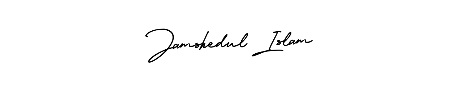 Make a beautiful signature design for name Jamshedul Islam. With this signature (AmerikaSignatureDemo-Regular) style, you can create a handwritten signature for free. Jamshedul Islam signature style 3 images and pictures png