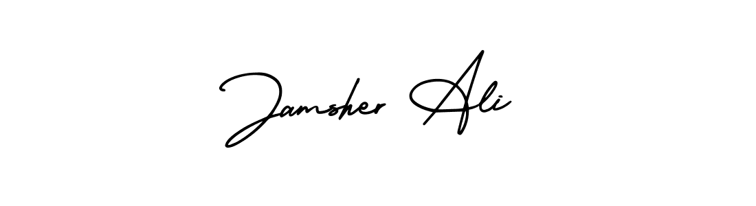 Jamsher Ali stylish signature style. Best Handwritten Sign (AmerikaSignatureDemo-Regular) for my name. Handwritten Signature Collection Ideas for my name Jamsher Ali. Jamsher Ali signature style 3 images and pictures png