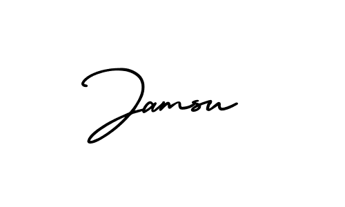 Make a beautiful signature design for name Jamsu. Use this online signature maker to create a handwritten signature for free. Jamsu signature style 3 images and pictures png