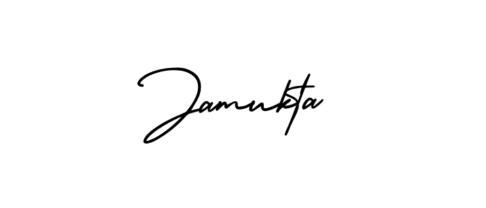 How to make Jamukta signature? AmerikaSignatureDemo-Regular is a professional autograph style. Create handwritten signature for Jamukta name. Jamukta signature style 3 images and pictures png