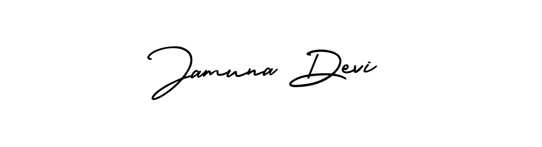 Similarly AmerikaSignatureDemo-Regular is the best handwritten signature design. Signature creator online .You can use it as an online autograph creator for name Jamuna Devi. Jamuna Devi signature style 3 images and pictures png