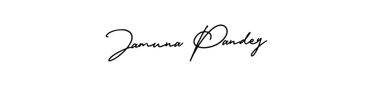 if you are searching for the best signature style for your name Jamuna Pandey. so please give up your signature search. here we have designed multiple signature styles  using AmerikaSignatureDemo-Regular. Jamuna Pandey signature style 3 images and pictures png
