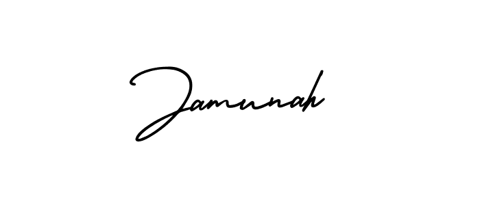 Design your own signature with our free online signature maker. With this signature software, you can create a handwritten (AmerikaSignatureDemo-Regular) signature for name Jamunah. Jamunah signature style 3 images and pictures png