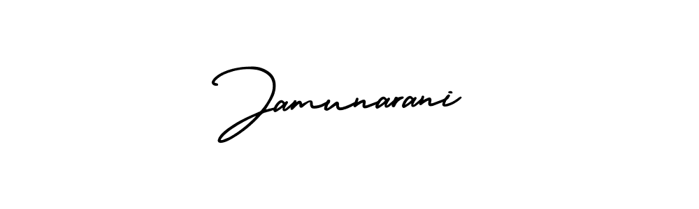 Make a beautiful signature design for name Jamunarani. With this signature (AmerikaSignatureDemo-Regular) style, you can create a handwritten signature for free. Jamunarani signature style 3 images and pictures png