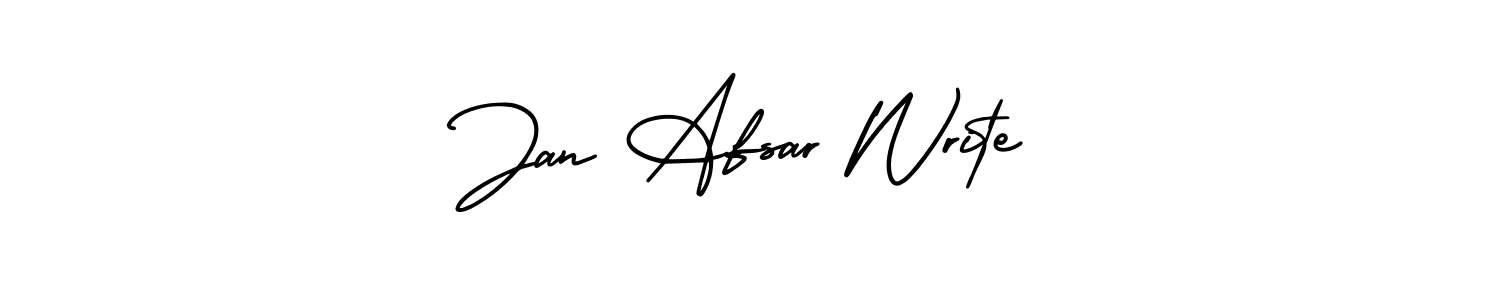 How to make Jan Afsar Write name signature. Use AmerikaSignatureDemo-Regular style for creating short signs online. This is the latest handwritten sign. Jan Afsar Write signature style 3 images and pictures png
