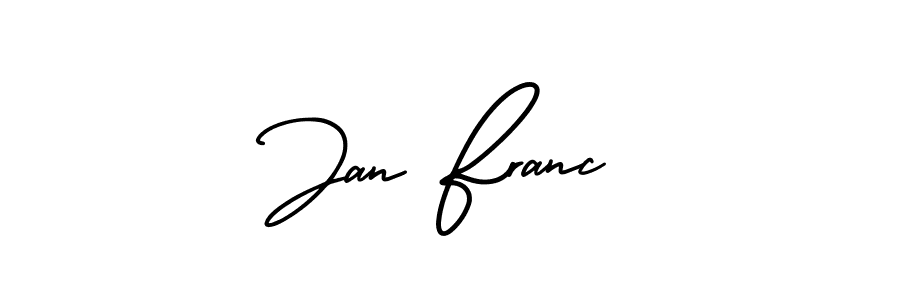 Check out images of Autograph of Jan Franc name. Actor Jan Franc Signature Style. AmerikaSignatureDemo-Regular is a professional sign style online. Jan Franc signature style 3 images and pictures png