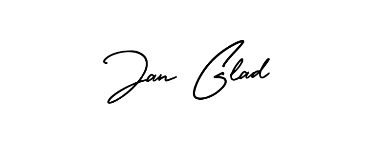 if you are searching for the best signature style for your name Jan Glad. so please give up your signature search. here we have designed multiple signature styles  using AmerikaSignatureDemo-Regular. Jan Glad signature style 3 images and pictures png