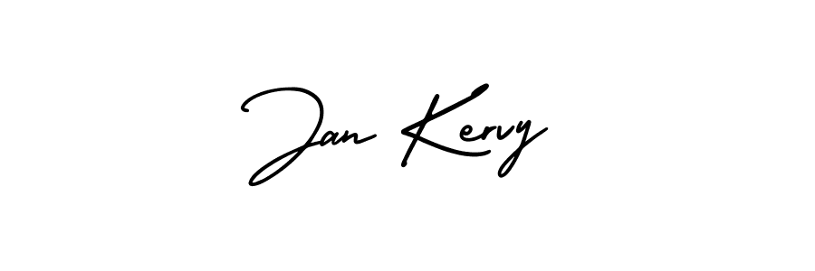 Jan Kervy stylish signature style. Best Handwritten Sign (AmerikaSignatureDemo-Regular) for my name. Handwritten Signature Collection Ideas for my name Jan Kervy. Jan Kervy signature style 3 images and pictures png