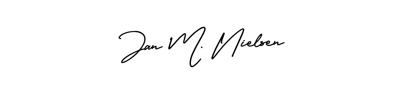 Make a beautiful signature design for name Jan M. Nielsen. Use this online signature maker to create a handwritten signature for free. Jan M. Nielsen signature style 3 images and pictures png