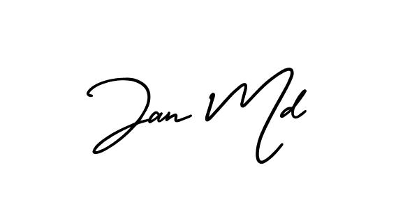 How to Draw Jan Md signature style? AmerikaSignatureDemo-Regular is a latest design signature styles for name Jan Md. Jan Md signature style 3 images and pictures png