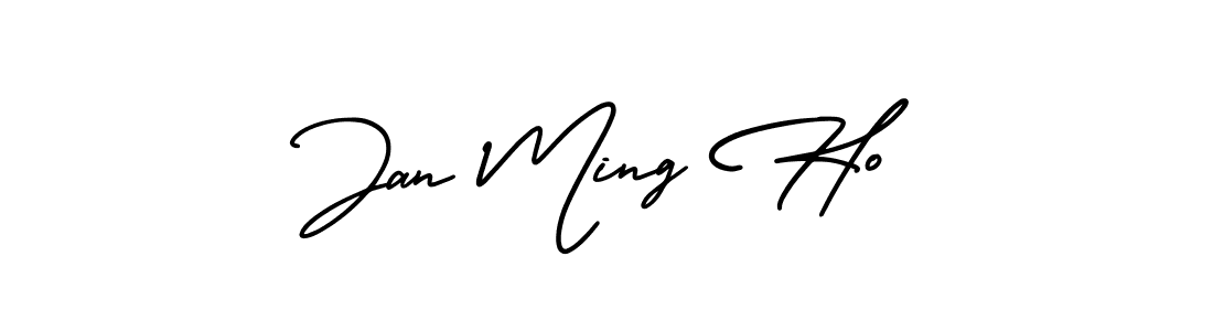 How to Draw Jan Ming Ho signature style? AmerikaSignatureDemo-Regular is a latest design signature styles for name Jan Ming Ho. Jan Ming Ho signature style 3 images and pictures png