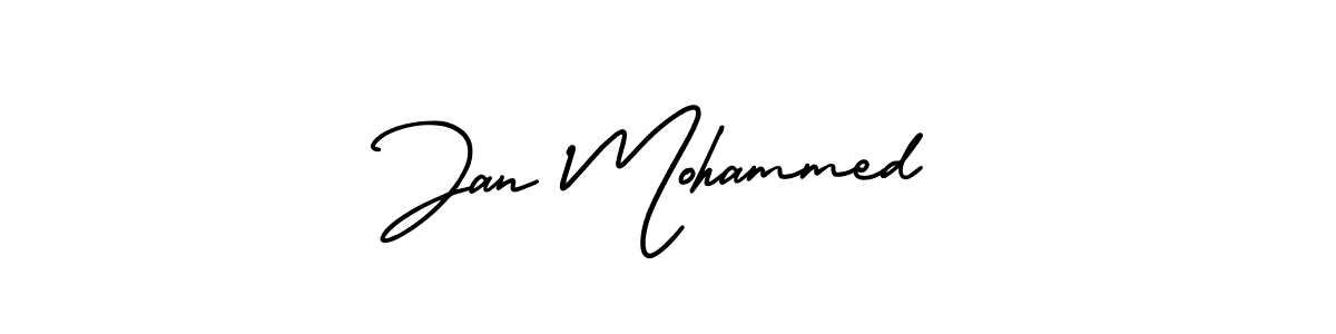 Make a beautiful signature design for name Jan Mohammed. With this signature (AmerikaSignatureDemo-Regular) style, you can create a handwritten signature for free. Jan Mohammed signature style 3 images and pictures png