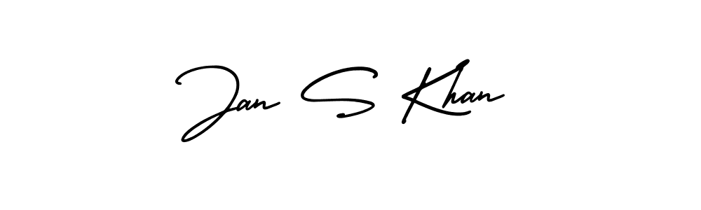How to make Jan S Khan signature? AmerikaSignatureDemo-Regular is a professional autograph style. Create handwritten signature for Jan S Khan name. Jan S Khan signature style 3 images and pictures png
