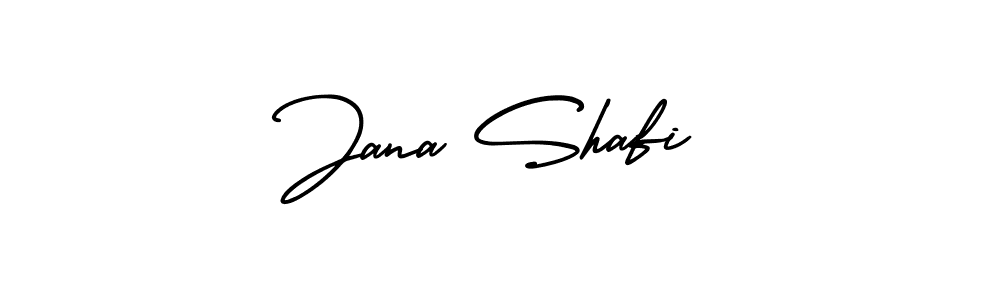 The best way (AmerikaSignatureDemo-Regular) to make a short signature is to pick only two or three words in your name. The name Jana Shafi include a total of six letters. For converting this name. Jana Shafi signature style 3 images and pictures png