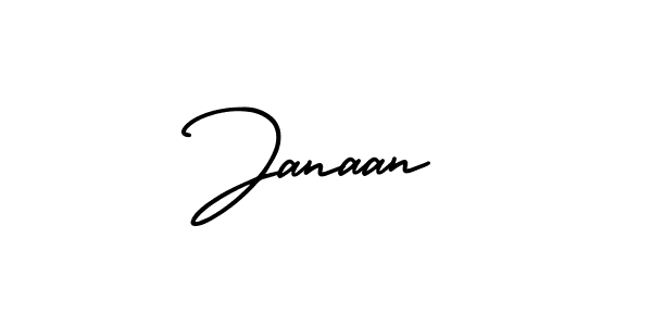 Janaan stylish signature style. Best Handwritten Sign (AmerikaSignatureDemo-Regular) for my name. Handwritten Signature Collection Ideas for my name Janaan. Janaan signature style 3 images and pictures png