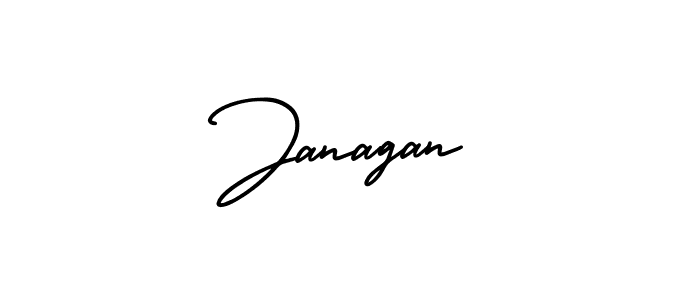 The best way (AmerikaSignatureDemo-Regular) to make a short signature is to pick only two or three words in your name. The name Janagan include a total of six letters. For converting this name. Janagan signature style 3 images and pictures png