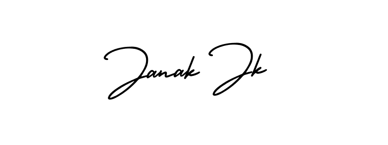 Make a beautiful signature design for name Janak Jk. Use this online signature maker to create a handwritten signature for free. Janak Jk signature style 3 images and pictures png