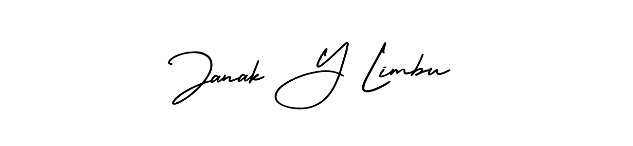 Make a short Janak Y Limbu signature style. Manage your documents anywhere anytime using AmerikaSignatureDemo-Regular. Create and add eSignatures, submit forms, share and send files easily. Janak Y Limbu signature style 3 images and pictures png