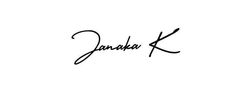 Also we have Janaka K name is the best signature style. Create professional handwritten signature collection using AmerikaSignatureDemo-Regular autograph style. Janaka K signature style 3 images and pictures png
