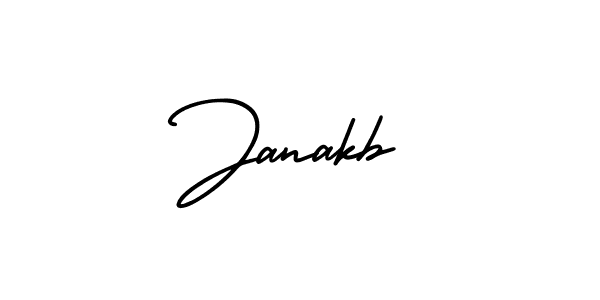 How to make Janakb signature? AmerikaSignatureDemo-Regular is a professional autograph style. Create handwritten signature for Janakb name. Janakb signature style 3 images and pictures png