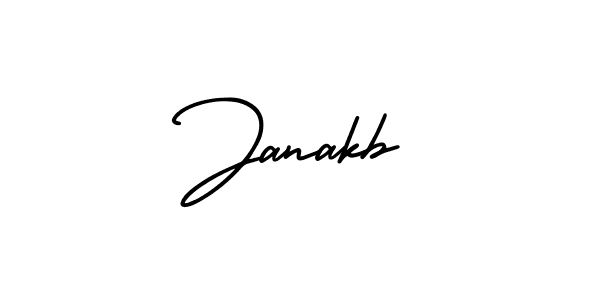 Make a beautiful signature design for name Janakb. With this signature (AmerikaSignatureDemo-Regular) style, you can create a handwritten signature for free. Janakb signature style 3 images and pictures png
