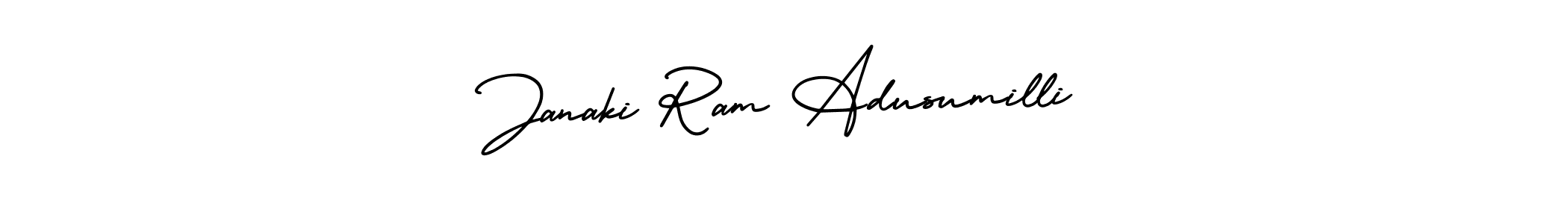 How to Draw Janaki Ram Adusumilli signature style? AmerikaSignatureDemo-Regular is a latest design signature styles for name Janaki Ram Adusumilli. Janaki Ram Adusumilli signature style 3 images and pictures png