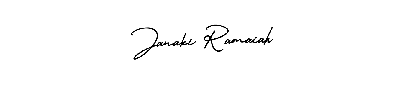 Janaki Ramaiah stylish signature style. Best Handwritten Sign (AmerikaSignatureDemo-Regular) for my name. Handwritten Signature Collection Ideas for my name Janaki Ramaiah. Janaki Ramaiah signature style 3 images and pictures png