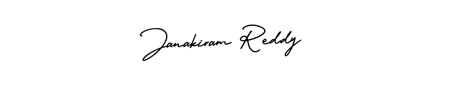 AmerikaSignatureDemo-Regular is a professional signature style that is perfect for those who want to add a touch of class to their signature. It is also a great choice for those who want to make their signature more unique. Get Janakiram Reddy name to fancy signature for free. Janakiram Reddy signature style 3 images and pictures png