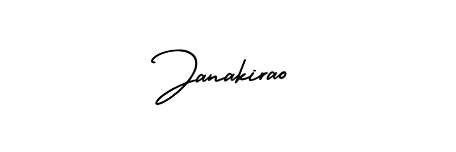 Use a signature maker to create a handwritten signature online. With this signature software, you can design (AmerikaSignatureDemo-Regular) your own signature for name Janakirao. Janakirao signature style 3 images and pictures png