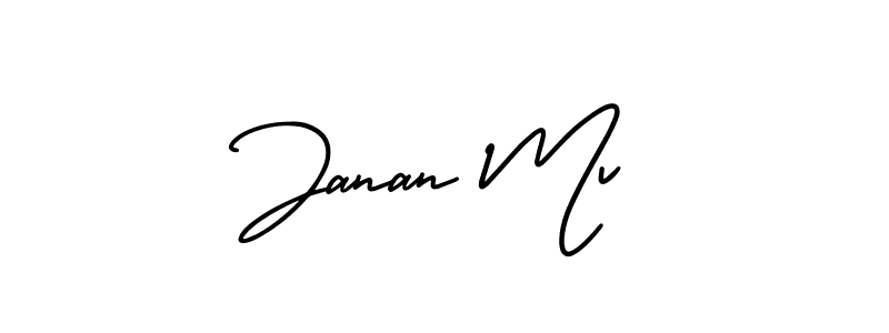 Here are the top 10 professional signature styles for the name Janan Mv. These are the best autograph styles you can use for your name. Janan Mv signature style 3 images and pictures png