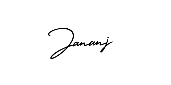 It looks lik you need a new signature style for name Jananj. Design unique handwritten (AmerikaSignatureDemo-Regular) signature with our free signature maker in just a few clicks. Jananj signature style 3 images and pictures png