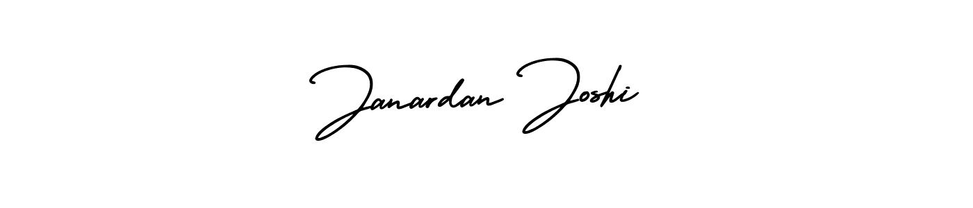 Create a beautiful signature design for name Janardan Joshi. With this signature (AmerikaSignatureDemo-Regular) fonts, you can make a handwritten signature for free. Janardan Joshi signature style 3 images and pictures png