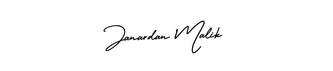 Design your own signature with our free online signature maker. With this signature software, you can create a handwritten (AmerikaSignatureDemo-Regular) signature for name Janardan Malik. Janardan Malik signature style 3 images and pictures png