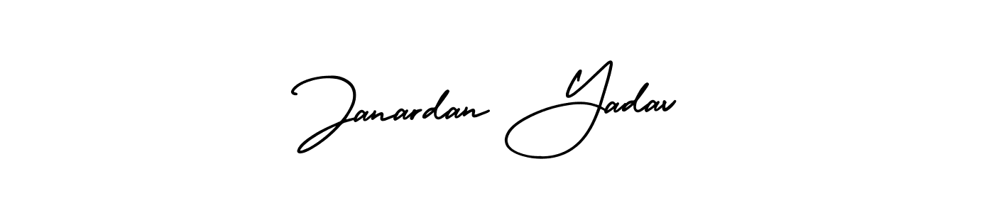 Make a short Janardan Yadav signature style. Manage your documents anywhere anytime using AmerikaSignatureDemo-Regular. Create and add eSignatures, submit forms, share and send files easily. Janardan Yadav signature style 3 images and pictures png