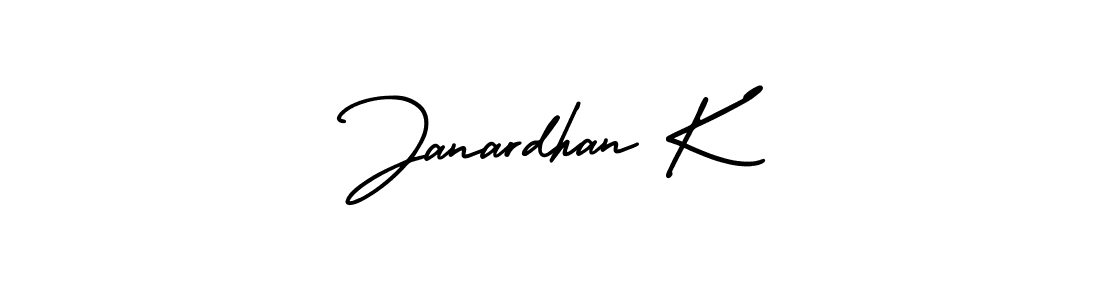 Create a beautiful signature design for name Janardhan K. With this signature (AmerikaSignatureDemo-Regular) fonts, you can make a handwritten signature for free. Janardhan K signature style 3 images and pictures png