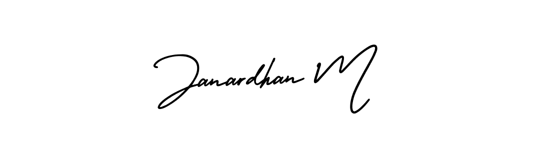 How to make Janardhan M signature? AmerikaSignatureDemo-Regular is a professional autograph style. Create handwritten signature for Janardhan M name. Janardhan M signature style 3 images and pictures png