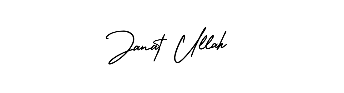 Use a signature maker to create a handwritten signature online. With this signature software, you can design (AmerikaSignatureDemo-Regular) your own signature for name Janat Ullah. Janat Ullah signature style 3 images and pictures png