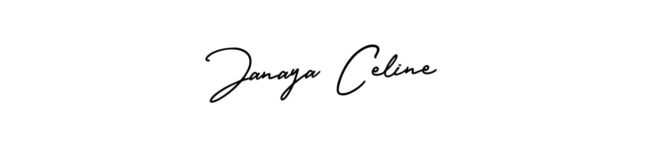 Create a beautiful signature design for name Janaya Celine. With this signature (AmerikaSignatureDemo-Regular) fonts, you can make a handwritten signature for free. Janaya Celine signature style 3 images and pictures png