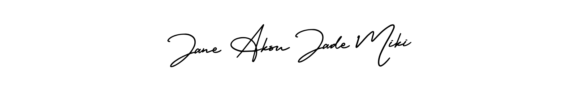 Make a beautiful signature design for name Jane Aksu Jade Miki. Use this online signature maker to create a handwritten signature for free. Jane Aksu Jade Miki signature style 3 images and pictures png