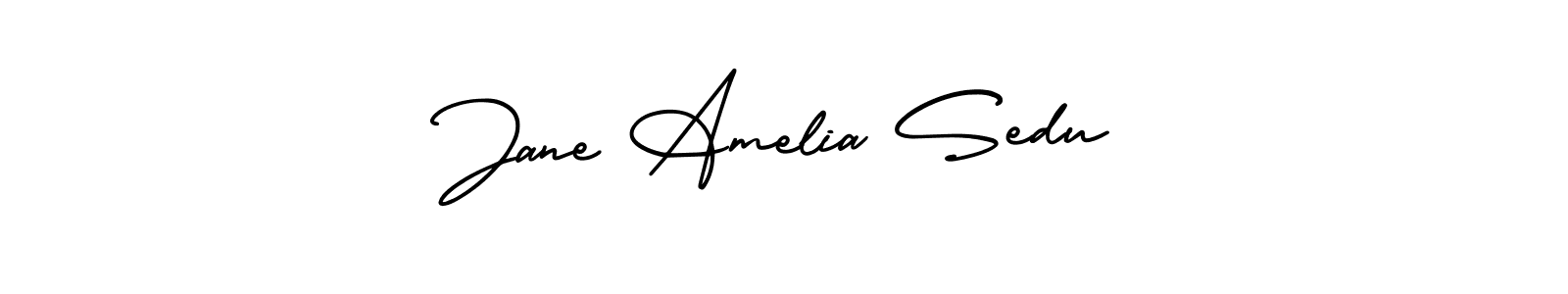 AmerikaSignatureDemo-Regular is a professional signature style that is perfect for those who want to add a touch of class to their signature. It is also a great choice for those who want to make their signature more unique. Get Jane Amelia Sedu name to fancy signature for free. Jane Amelia Sedu signature style 3 images and pictures png