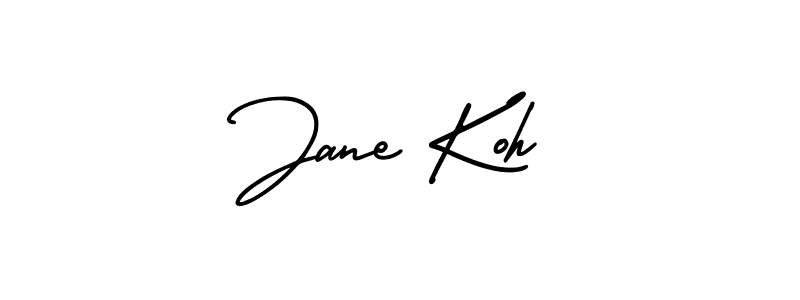 Make a beautiful signature design for name Jane Koh. With this signature (AmerikaSignatureDemo-Regular) style, you can create a handwritten signature for free. Jane Koh signature style 3 images and pictures png