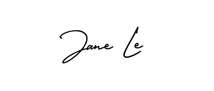 Use a signature maker to create a handwritten signature online. With this signature software, you can design (AmerikaSignatureDemo-Regular) your own signature for name Jane Le. Jane Le signature style 3 images and pictures png
