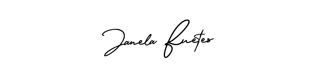 Create a beautiful signature design for name Janela Fuetes. With this signature (AmerikaSignatureDemo-Regular) fonts, you can make a handwritten signature for free. Janela Fuetes signature style 3 images and pictures png