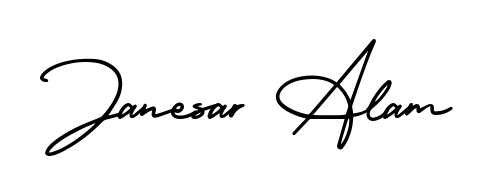 Discover the perfect balance of readability and style for Janesar Alam with AmerikaSignatureDemo-Regular font. Create your dream signature today. Janesar Alam signature style 3 images and pictures png