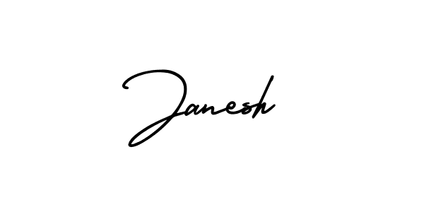 Use a signature maker to create a handwritten signature online. With this signature software, you can design (AmerikaSignatureDemo-Regular) your own signature for name Janesh. Janesh signature style 3 images and pictures png