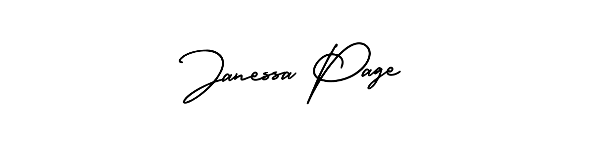 It looks lik you need a new signature style for name Janessa Page. Design unique handwritten (AmerikaSignatureDemo-Regular) signature with our free signature maker in just a few clicks. Janessa Page signature style 3 images and pictures png
